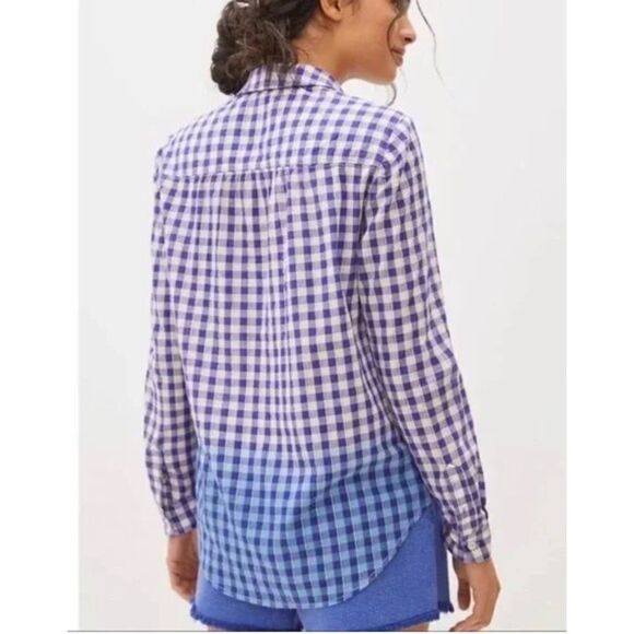 Anthropologie Pilcro Plaid Button Down Shirt Size S NWT - Picture 2 of 12